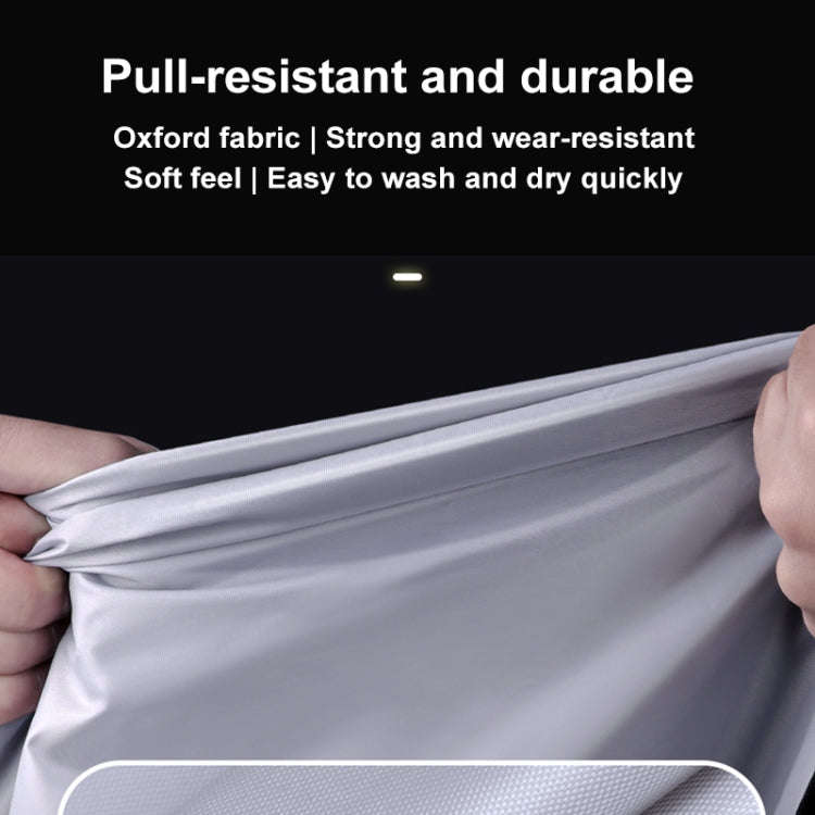 MOTOLSG Motorcycle Waterproof Sunproof Dustproof Thickening Cover, Size:XL(Silver)