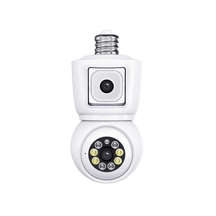 ESCAM QF202 E27 2x2MP Dual Lens Motion Detection Waterproof WiFi IP Two Way Audio Night Vision Ca...