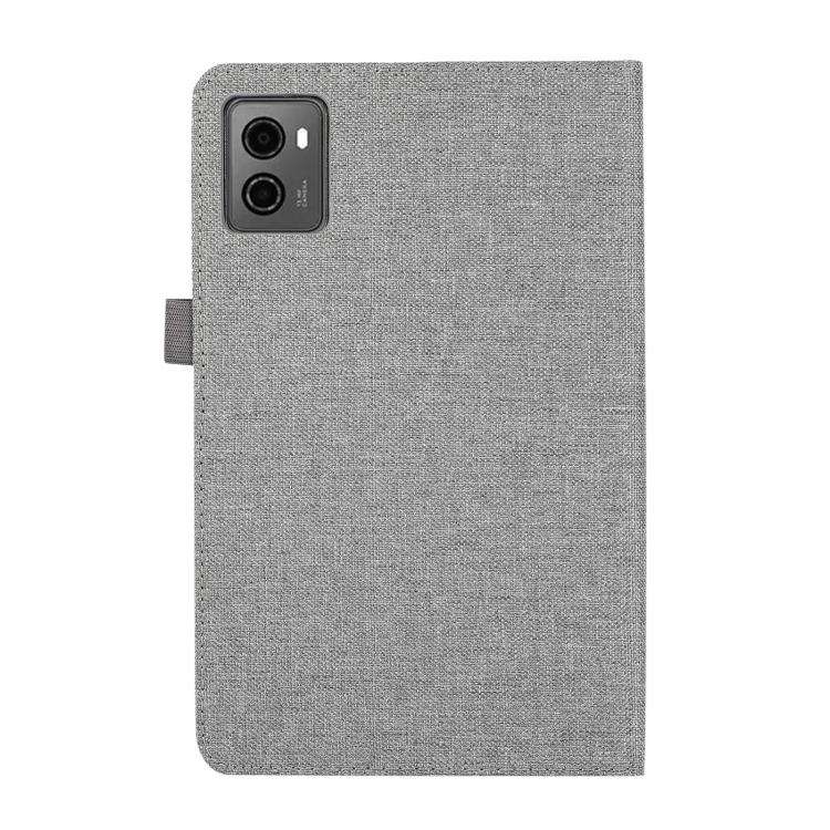 For Lenovo Legion Y700 Gen 4 2025 Fabric Texture Horizontal Flip Leather Tablet Case(Grey)