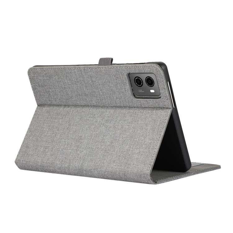 For Lenovo Legion Y700 Gen 4 2025 Fabric Texture Horizontal Flip Leather Tablet Case(Grey)