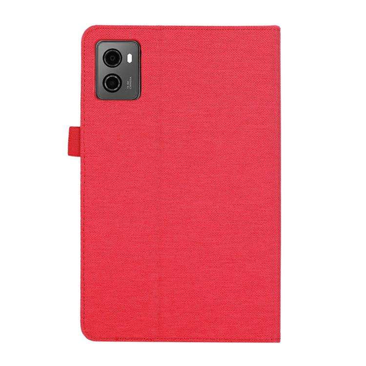 For Lenovo Legion Y700 Gen 4 2025 Fabric Texture Horizontal Flip Leather Tablet Case(Red)