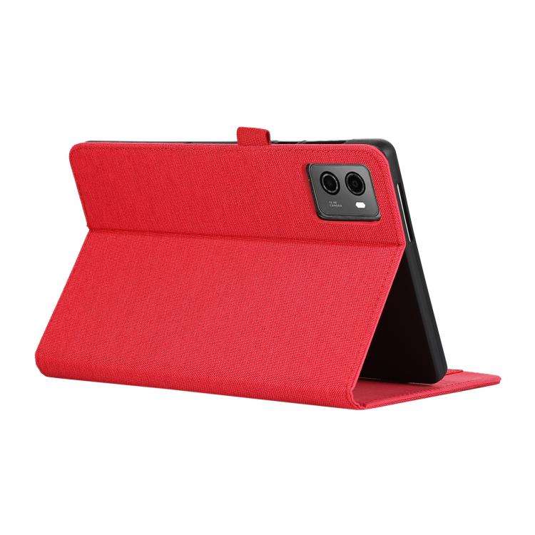 For Lenovo Legion Y700 Gen 4 2025 Fabric Texture Horizontal Flip Leather Tablet Case(Red)