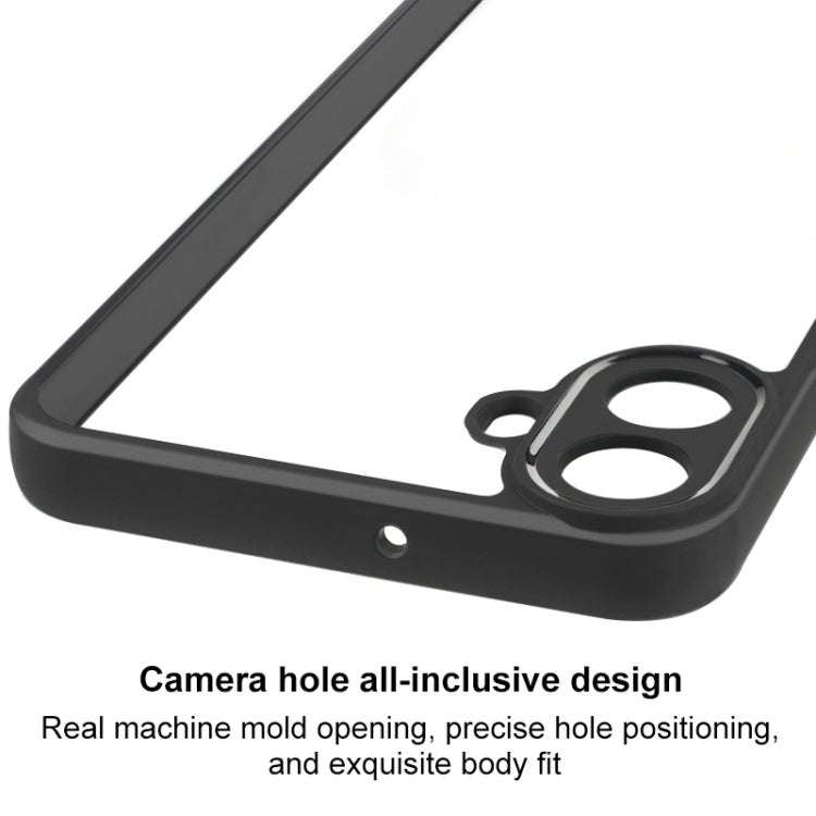 For Nothing CMF Phone 1 Frosted TPU Hybrid Transparent PC Phone Case(Black)