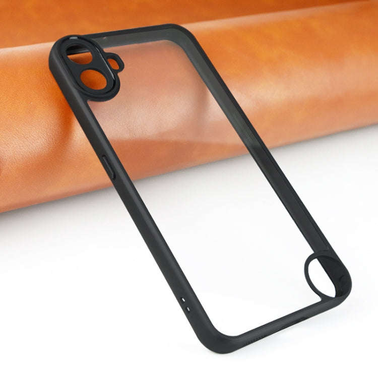 For Nothing CMF Phone 1 Frosted TPU Hybrid Transparent PC Phone Case(Black)