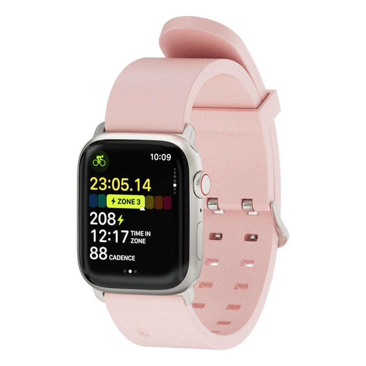 For Apple Watch Series 5 40mm Luminous Colorful Light Silicone Watch Band(Pink)