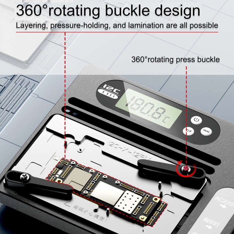i2C T18 LCD Display PCB Motherboard Layered Desoldering Station With Universal Module, US Plug