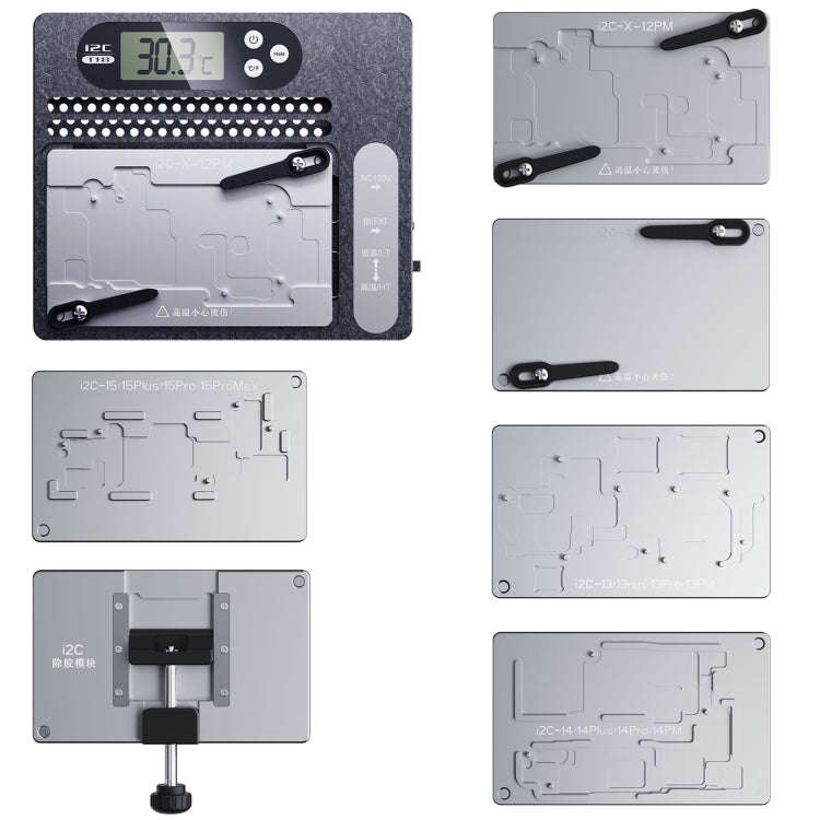 i2C T18 LCD Display PCB Motherboard Layered Desoldering Station For iPhone X-15 Pro Max with Glue...