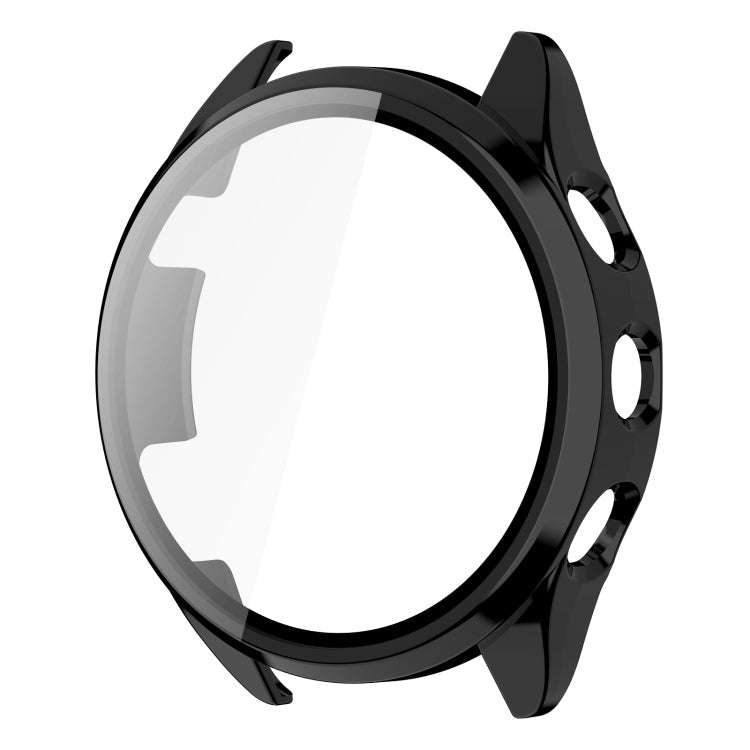 For Garmin Forerunner 165 PC + Tempered Film Integrated Watch Protective Case(Black)