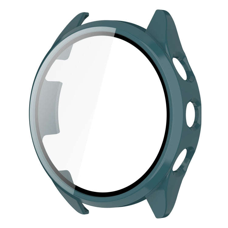 For Garmin Forerunner 165 PC + Tempered Film Integrated Watch Protective Case(Green)