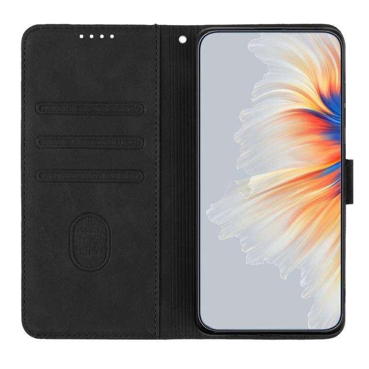 For Infinix Note 50x Heart Pattern Skin Feel Leather Phone Case(Black)