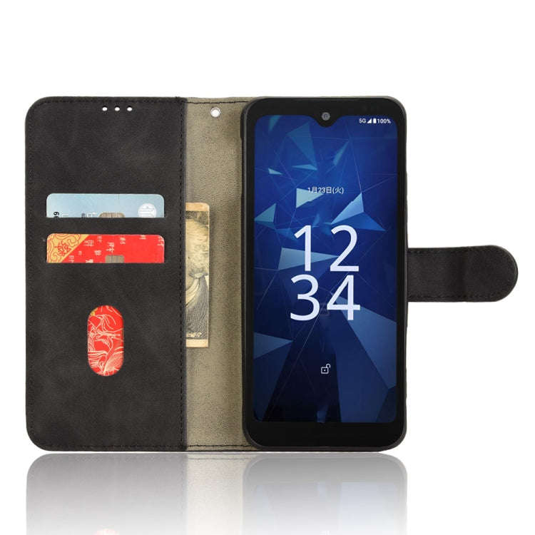 For Kyocera Digno SX4 Skin Feel Magnetic Flip Leather Phone Case(Black)