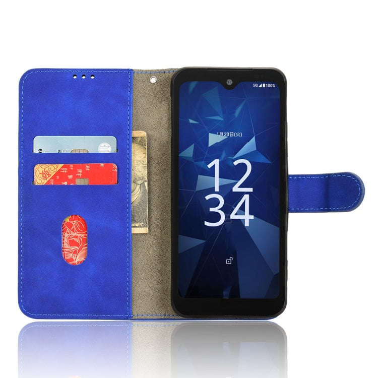 For Kyocera Digno SX4 Skin Feel Magnetic Flip Leather Phone Case(Blue)
