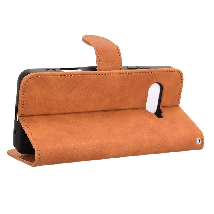 For Kyocera Digno SX4 Skin Feel Magnetic Flip Leather Phone Case(Brown)