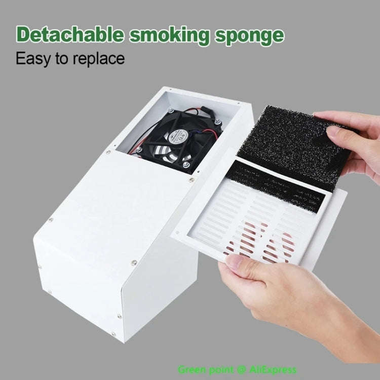 BEST BST-938 LED Electric Iron Smoking Instrument Smoke Purifier Soldering Station with Exhaust F...