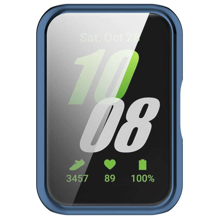 For Samsung Galaxy Fit 3 Full Coverage TPU Electroplated Watch Protective Case(Blue)