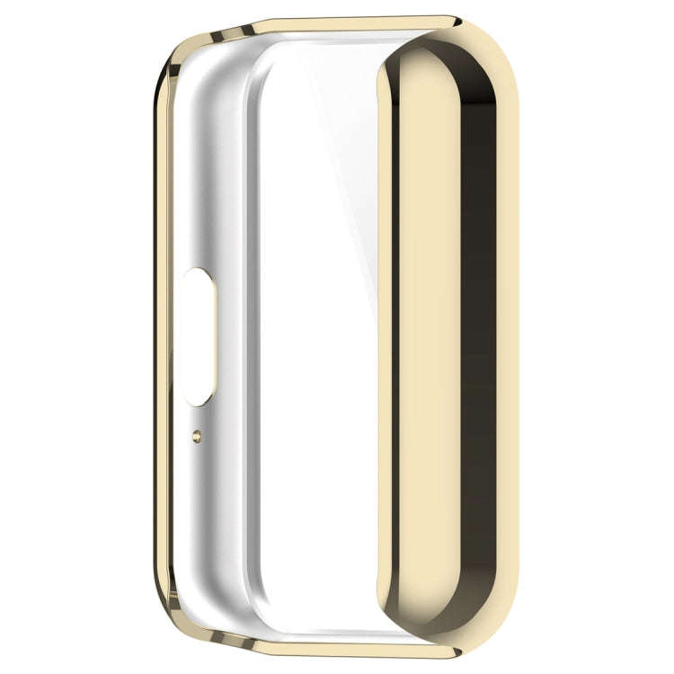 For Samsung Galaxy Fit 3 Full Coverage TPU Electroplated Watch Protective Case(Light Gold)