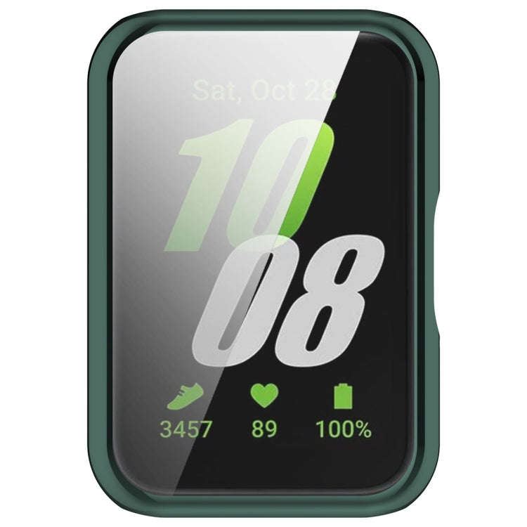 For Samsung Galaxy Fit 3 Full Coverage TPU Electroplated Watch Protective Case(Green)