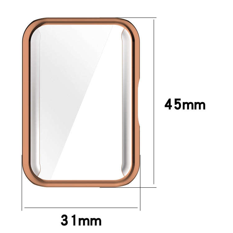 For Samsung Galaxy Fit 3 Full Coverage TPU Electroplated Watch Protective Case(Green)
