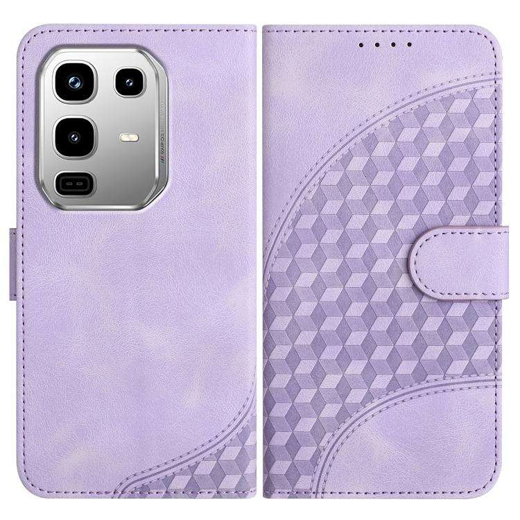 For Infinix Note 50 4G / Note 50 Pro 4G Elephant Head Embossed Phone Leather Case with Lanyard(Li...