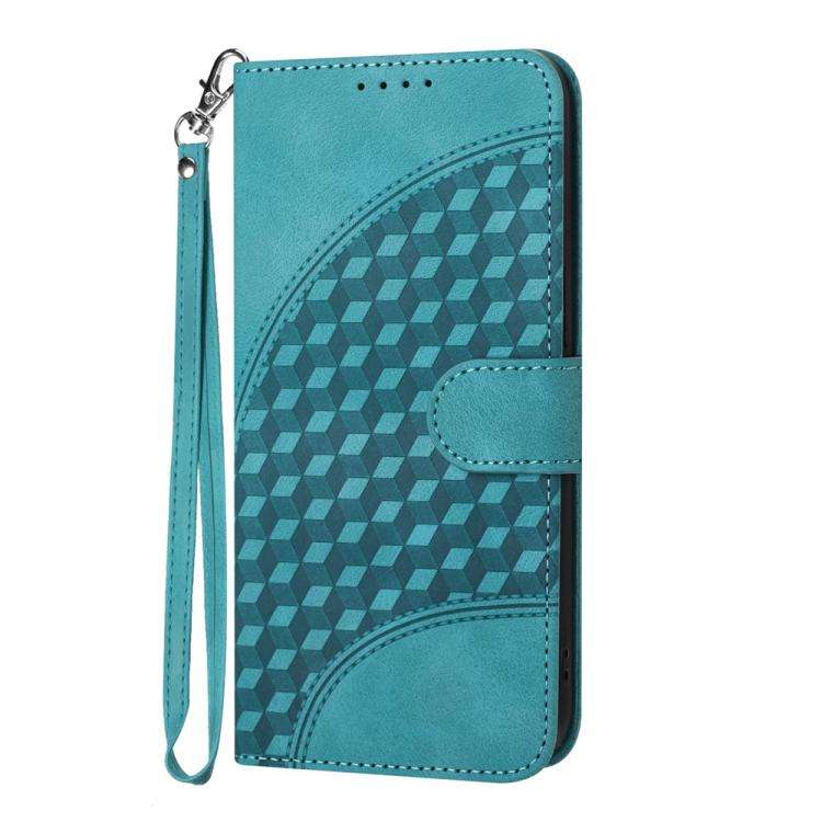 For Infinix Note 50x Elephant Head Embossed Phone Leather Case with Lanyard(Light Blue)