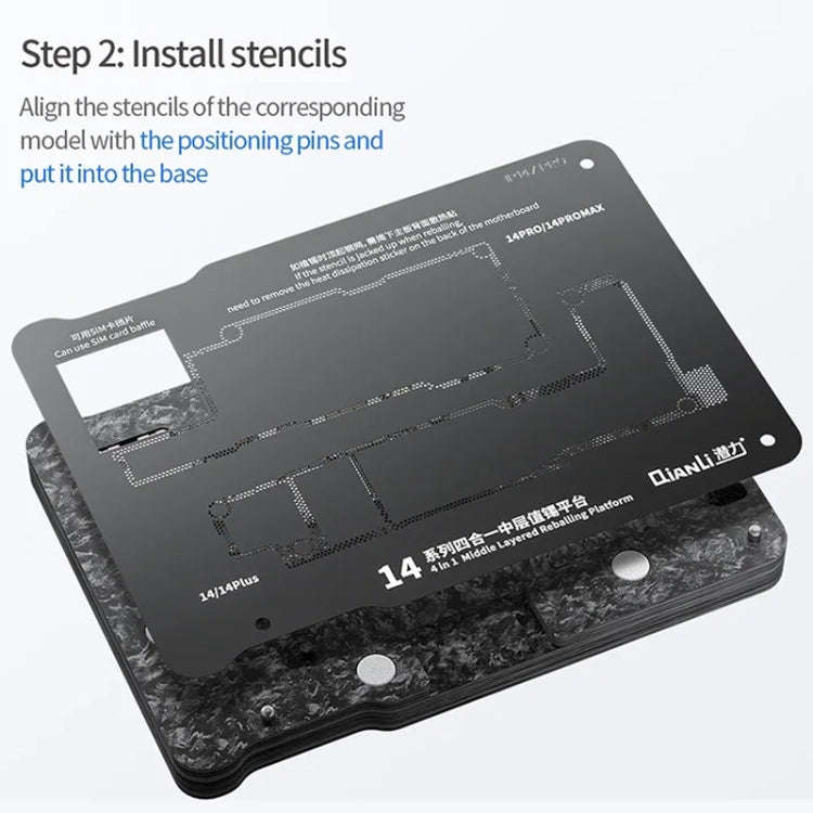 Qianli Magnetic Middle Layer BGA Reballing Platform For iPhone 15 Series