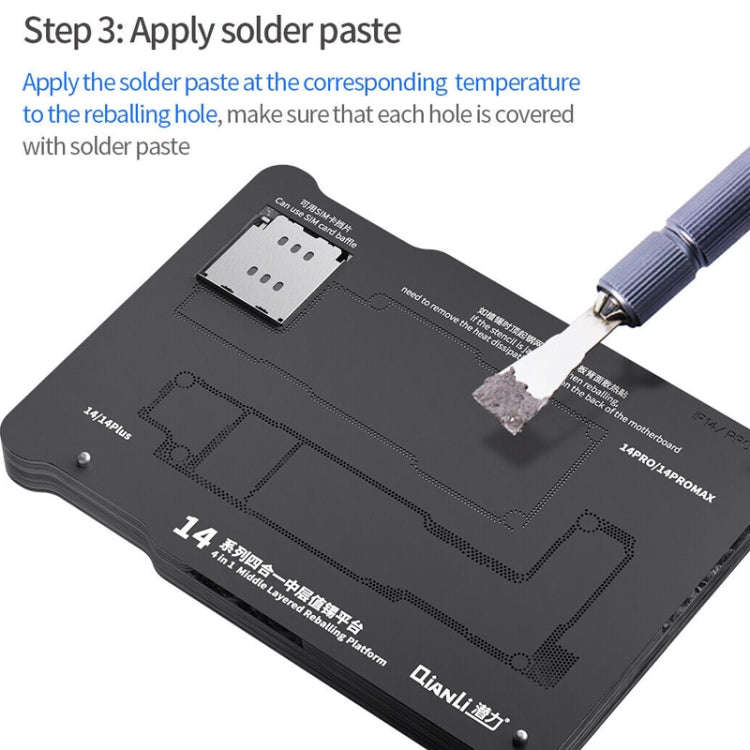 Qianli Magnetic Middle Layer BGA Reballing Platform For iPhone 15 Series