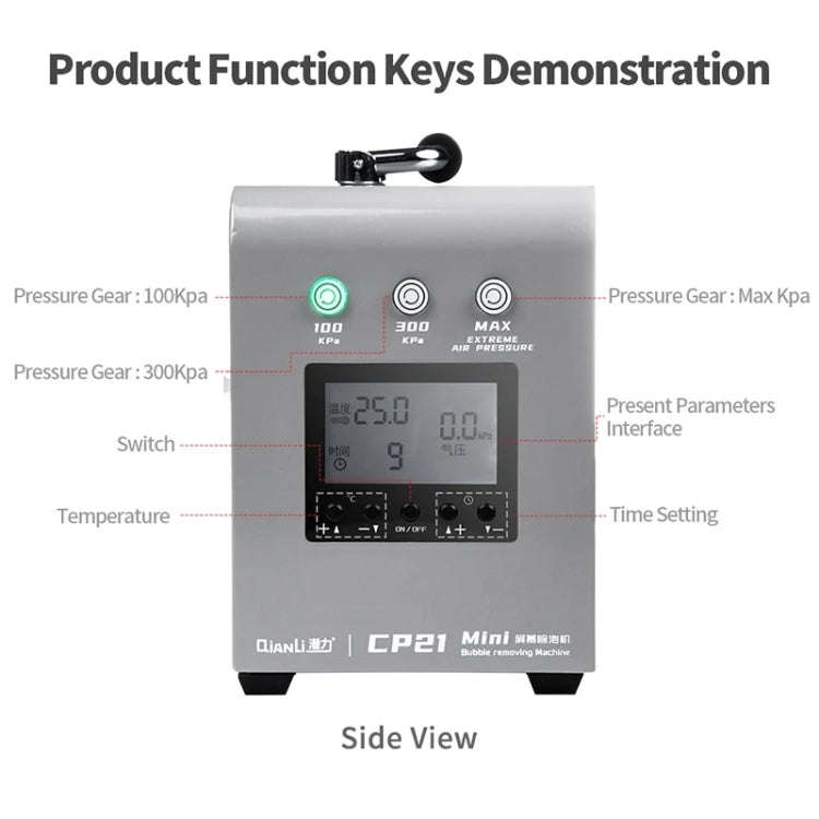Qianli CP21 Mini LCD Screen Bubble Removing Machine, EU Plug