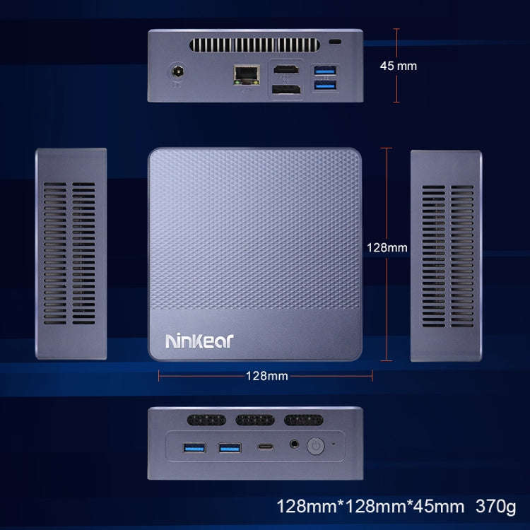 Ninkear N9 Windows 11 Mini PC, 8GB+256GB, Intel Alder Lake N95, Support 3 Screen Display(EU Plug)