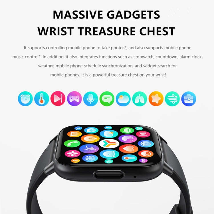 DM60+ 1.83 inch BT5.2 Smart Sport Watch, Support Bluetooth Call / Sleep / Blood Sugar / Blood Oxy...