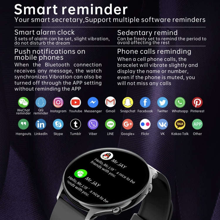 DM05 1.28 inch BT5.0 Smart Sport Watch, Support Sleep / Blood Oxygen / Temperature / Heart Rate /...