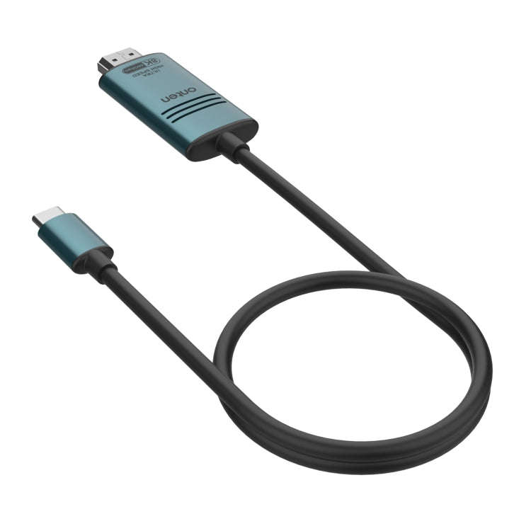 Onten UC982 8K 60Hz USB-C / Type-C to HDMI Video HD Conversion Cable(Pine Green)