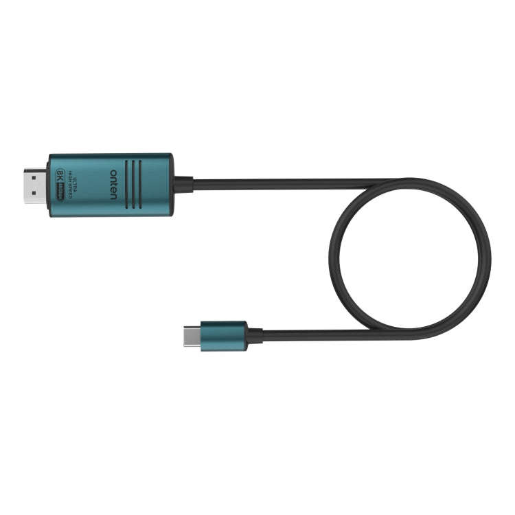 Onten UC982 8K 60Hz USB-C / Type-C to HDMI Video HD Conversion Cable(Pine Green)