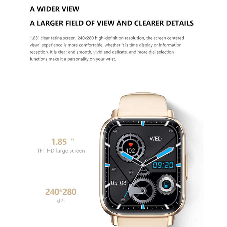 DM05 1.83 inch BT5.2 Smart Sport Watch, Support Sleep / Heart Rate / Blood Oxygen / Temperature /...