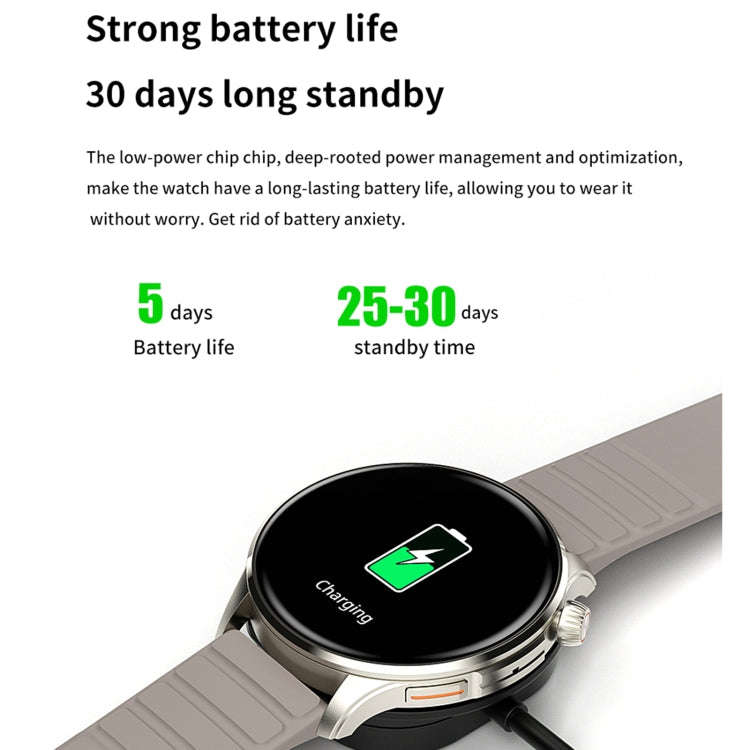 J45 1.43 inch BT5.1 Smart Sport Watch, Support Sleep / Heart Rate / Blood Oxygen / Blood Pressure...