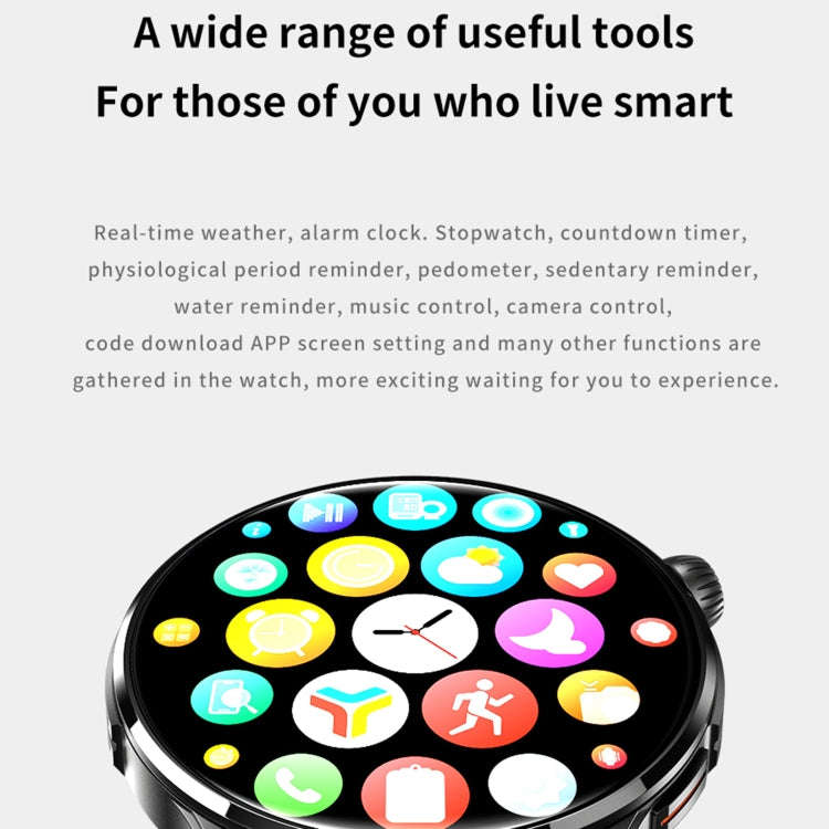 J45 1.43 inch BT5.1 Smart Sport Watch, Support Sleep / Heart Rate / Blood Oxygen / Blood Pressure...