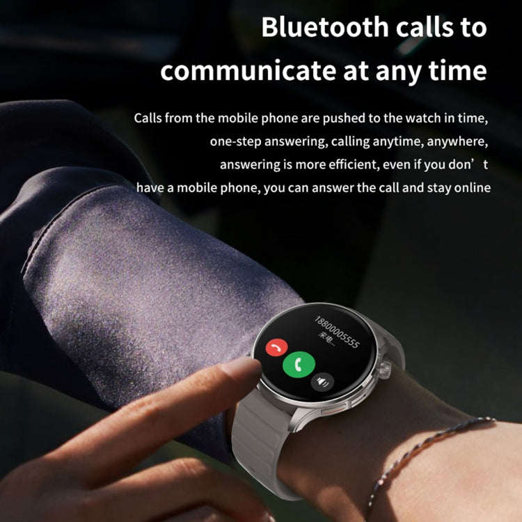 J45 1.43 inch BT5.1 Smart Sport Watch, Support Sleep / Heart Rate / Blood Oxygen / Blood Pressure...