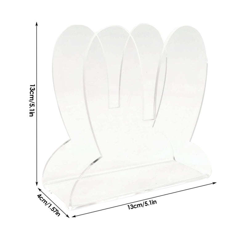 Acrylic Easter Bunny Ears Shape Napkin Storage Rack