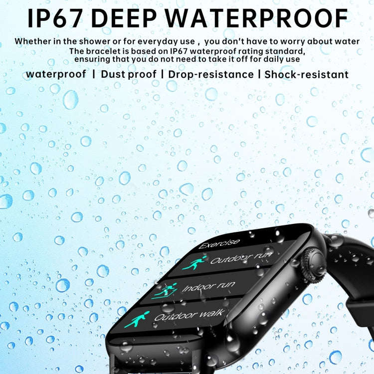QS08 PRO 1.83 inch BT5.2 Smart Sport Watch, Support Sleep / Heart Rate / Blood Oxygen / Temperatu...