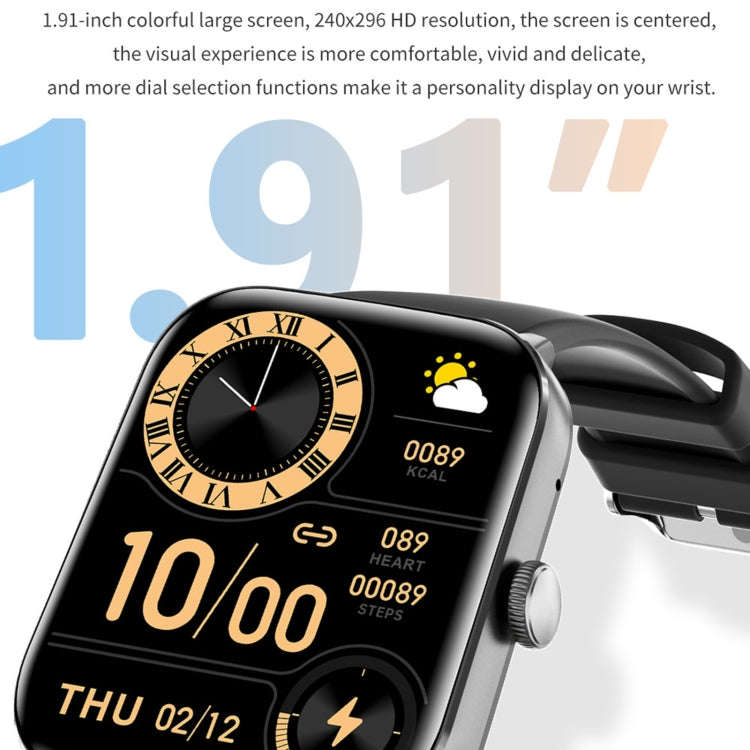 QS11 1.91 inch BT5.2 Smart Sport Watch, Support Sleep / Heart Rate / Blood Oxygen / Temperature /...