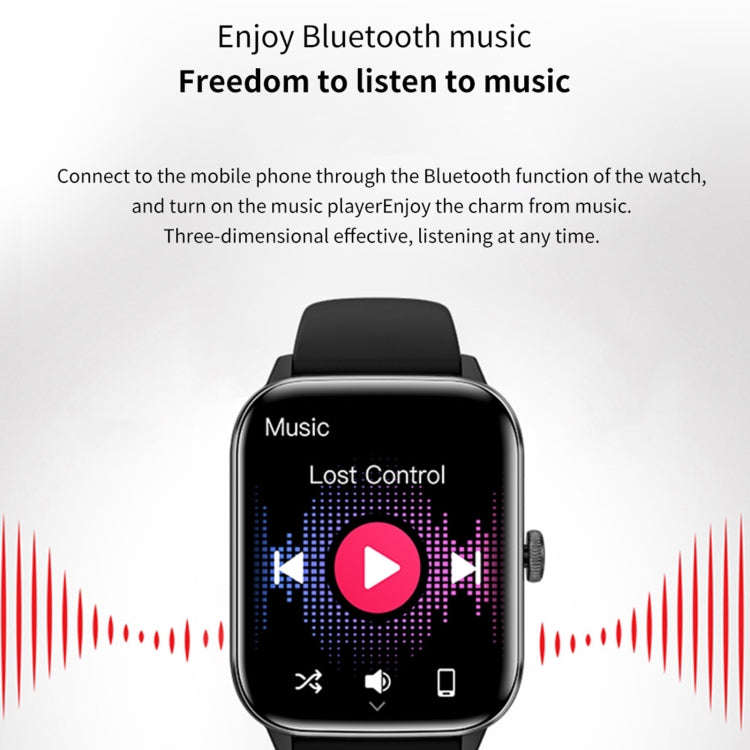 QS11 1.91 inch BT5.2 Smart Sport Watch, Support Sleep / Heart Rate / Blood Oxygen / Temperature /...