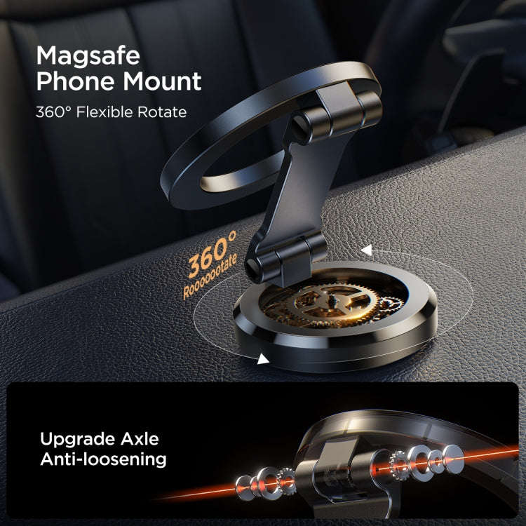 JOYROOM JR-ZS403 Metal Foldable Magnetic Car Phone Mount(Black)