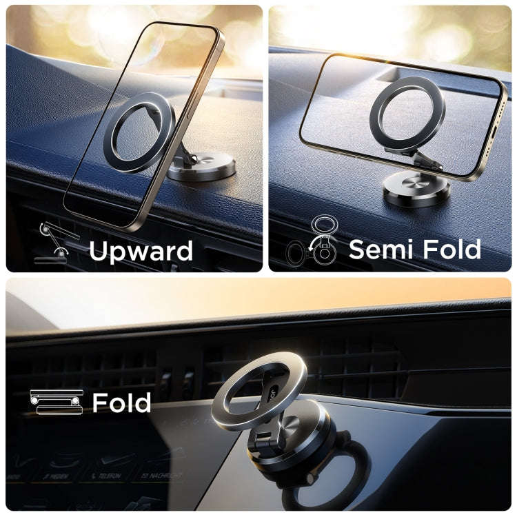 JOYROOM JR-ZS403 Metal Foldable Magnetic Car Phone Mount(Black)