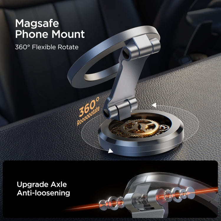 JOYROOM JR-ZS403 Metal Foldable Magnetic Car Phone Mount(Metal Grey)