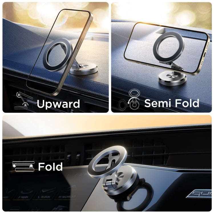 JOYROOM JR-ZS403 Metal Foldable Magnetic Car Phone Mount(Metal Grey)