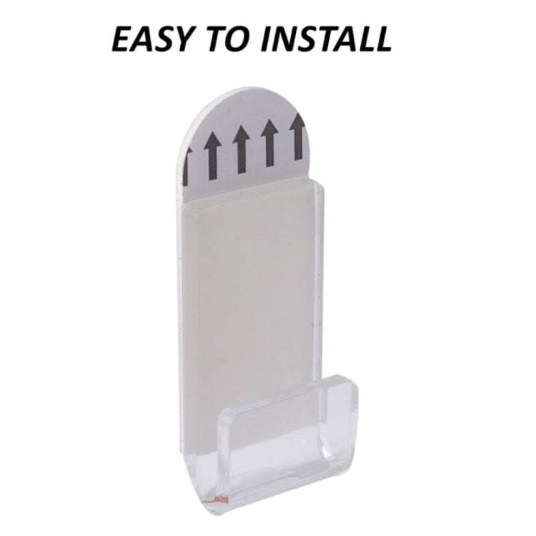 6pcs Wall Mounted Acrylic No-Punch Record Display Stand