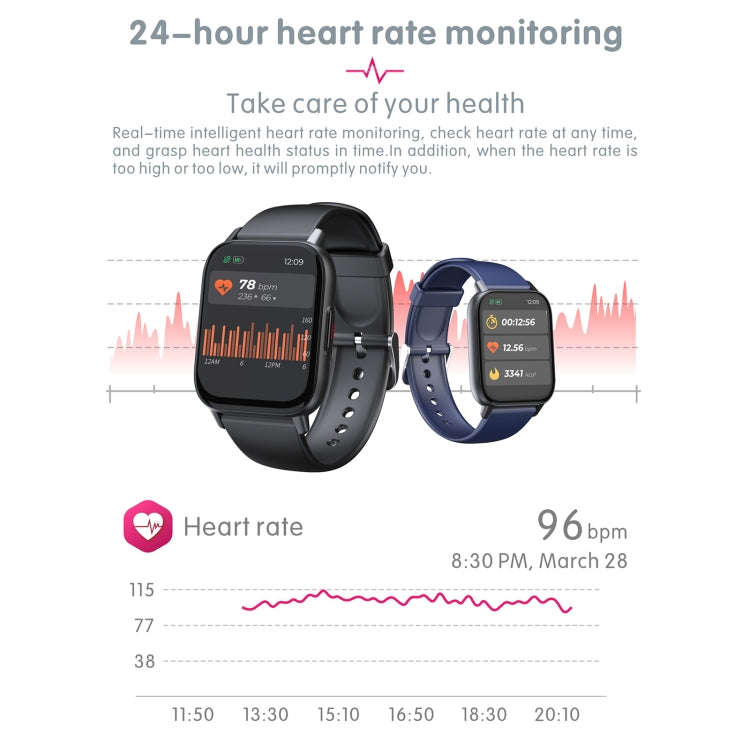QS16 Pro 1.83 inch BT5.0 Smart Sport Watch, Support Bluetooth Call / Sleep / Blood Oxygen / Tempe...