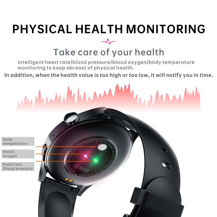 DM14 1.32 inch BT5.2 Smart Sport Watch, Support Bluetooth Call / Sleep / Blood Oxygen / Temperatu...