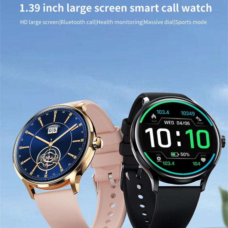 QS80 1.39 inch BT5.2 Smart Sport Watch, Support Bluetooth Call / Sleep / Blood Oxygen / Temperatu...