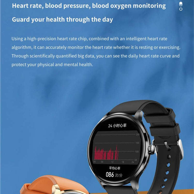 QS80 1.39 inch BT5.2 Smart Sport Watch, Support Bluetooth Call / Sleep / Blood Oxygen / Temperatu...