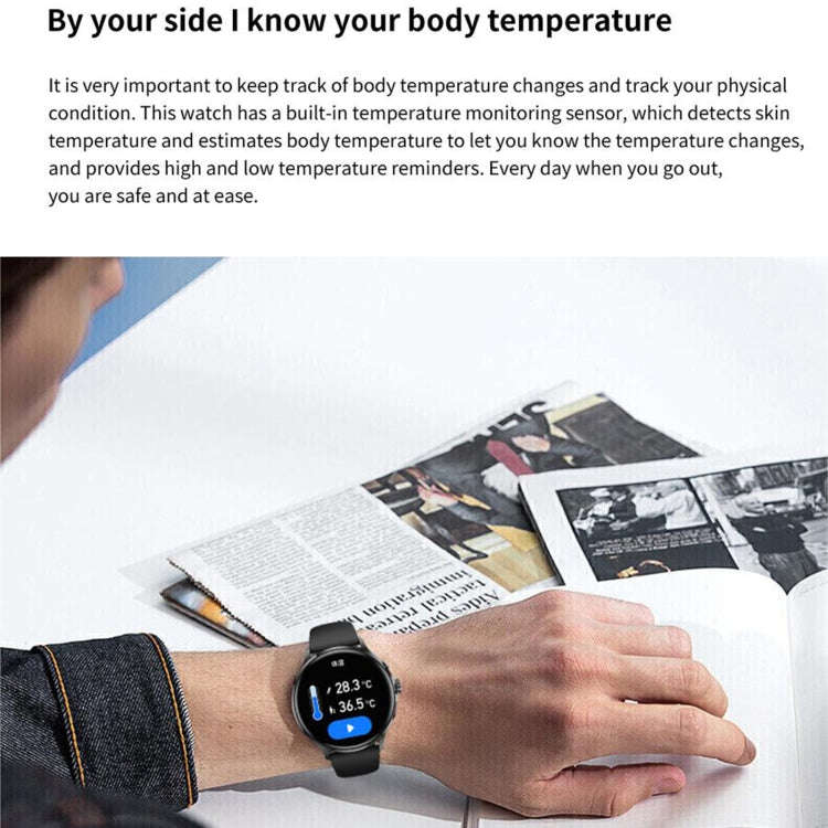 QS80 1.39 inch BT5.2 Smart Sport Watch, Support Bluetooth Call / Sleep / Blood Oxygen / Temperatu...